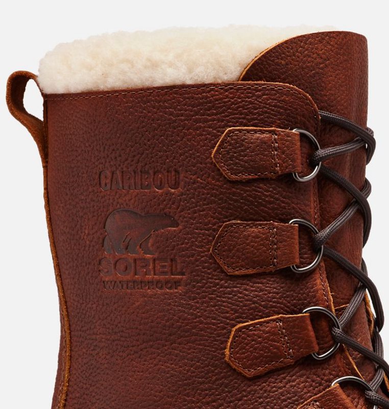 Sorel Erkek Caribou™ Wool - Kar Botu Koyu Kahverengi - 961-EQPVFO